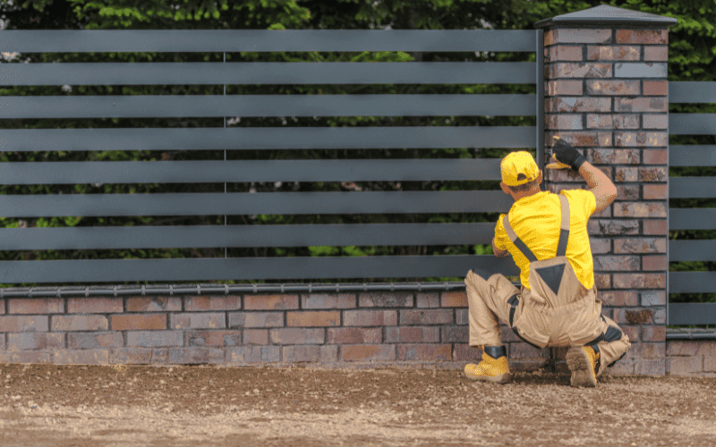 Fence construction example