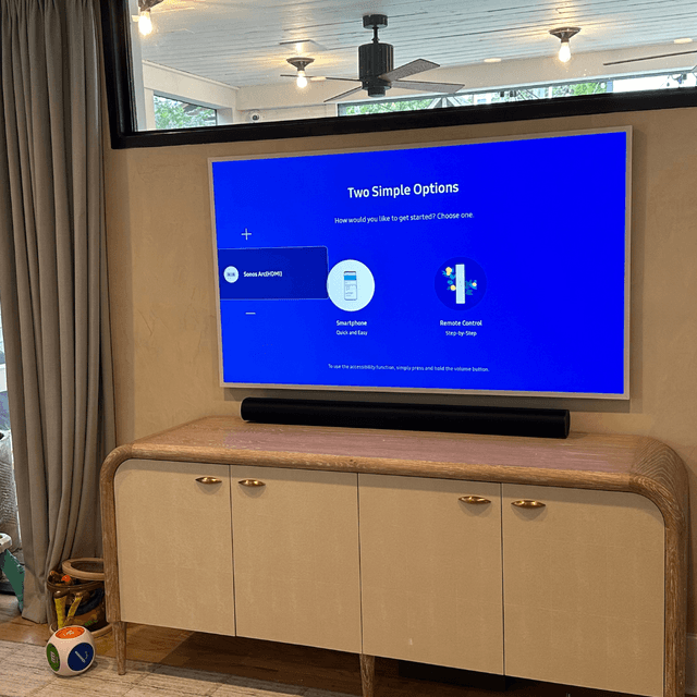 TV mounting example 1