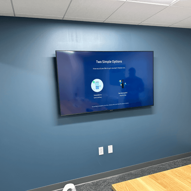 TV mounting example 2